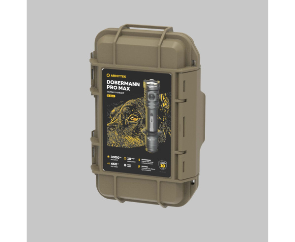 Фонарь тактический Dobermann Pro MAX (Black; Холодный; 3000Lm; акк21700-5000mAh)